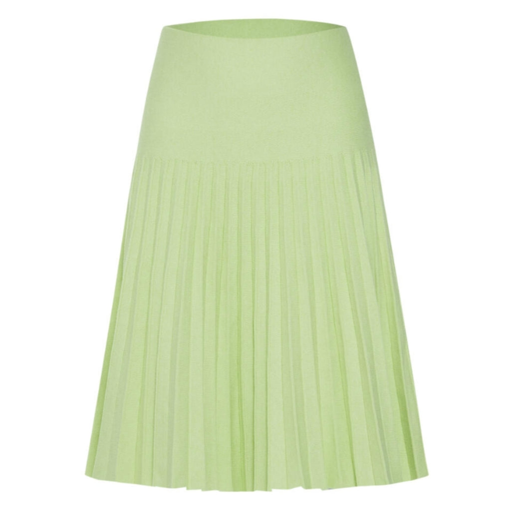 Fluro green pleated top skirt