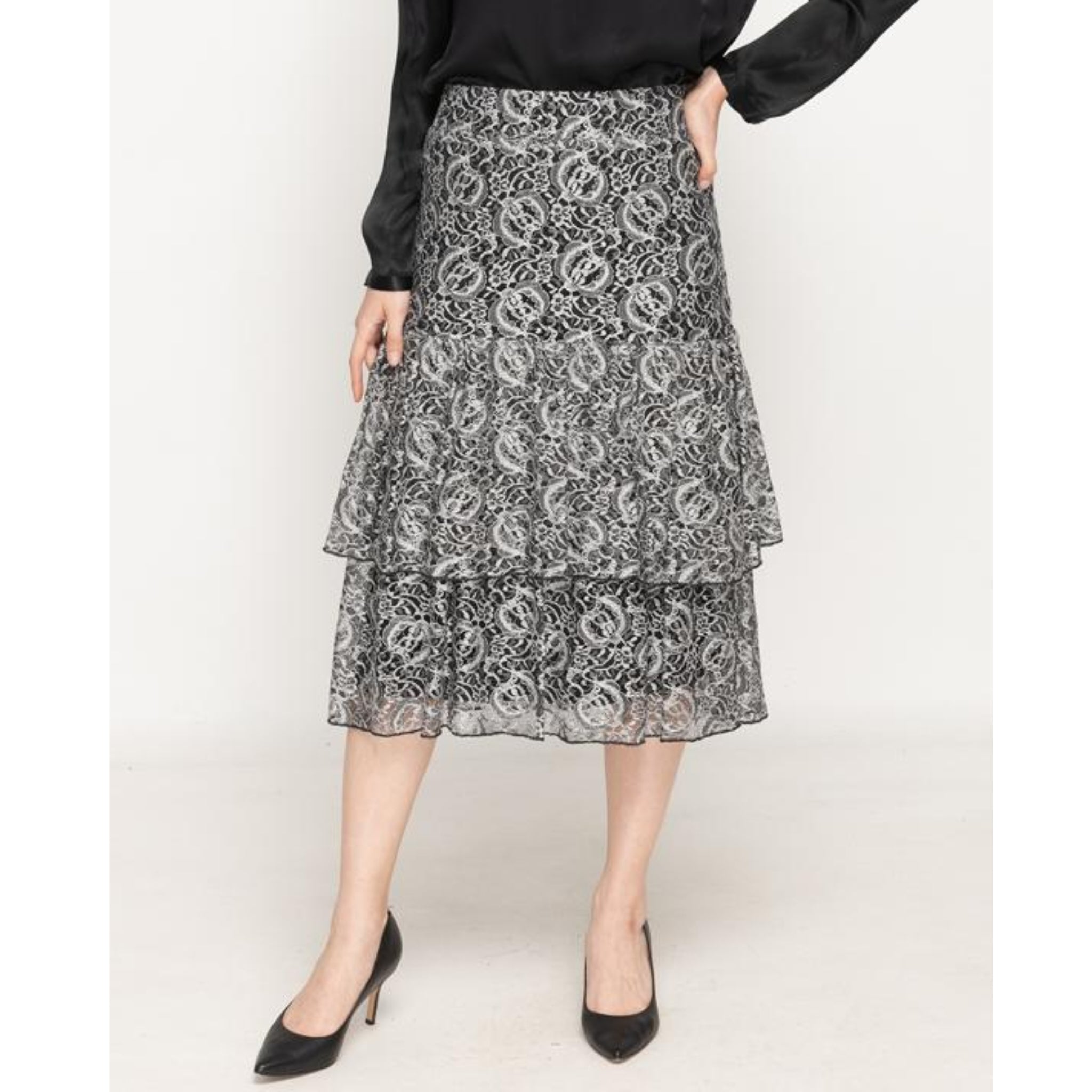 Lace Tiered Skirt – The Mimi Boutique