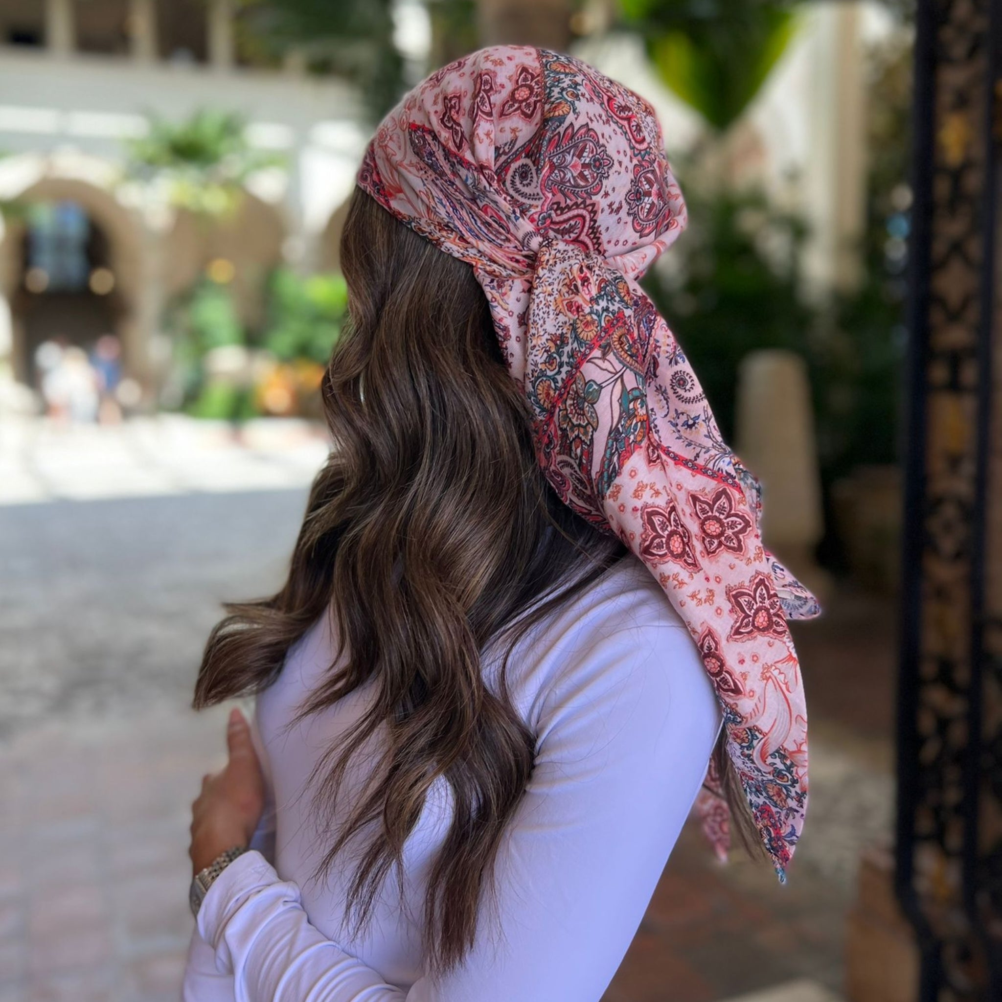 Butterfly Floral Paisley Hair Scarf