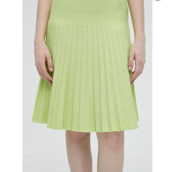 Pleated Skirt Neon Green by Mia Mod The Mimi Boutique