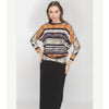 Dolman Top by KMW Jungle Stripe