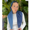 Classic Pretied SB Headscarf: Ombre Ocean Blue