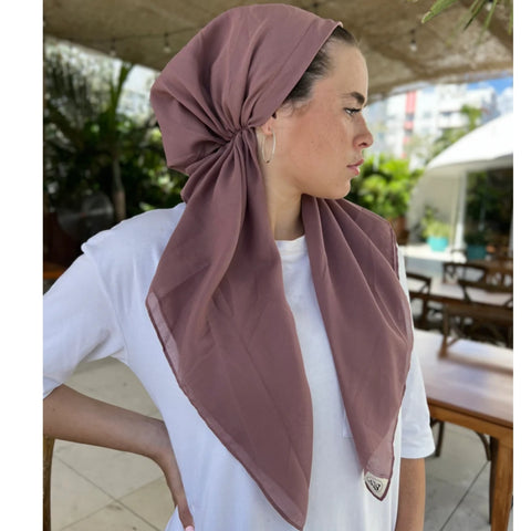 Plum Classic Pre-tied SB Headscarf