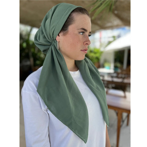 Sage Green Classic Pre-tied SB Headscarf