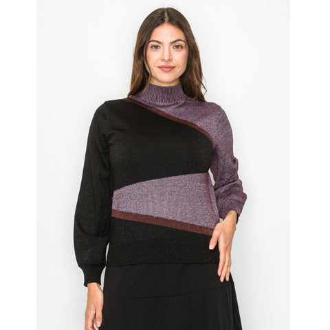 Shimmer Mockneck Sweater