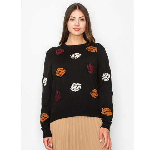 Paw Print Sweater Fall Vibes