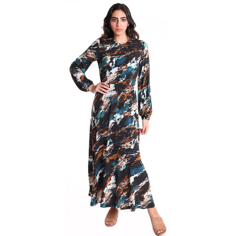 Teal Naamah Maxi Dress by Pinto