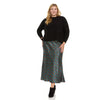 Plus Cosmo Skirt Blue Geo Abstract