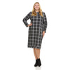 Plus Jamie Black Plaid Dress