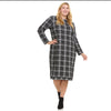 Plus Jamie Black Plaid Dress