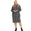 Plus Jamie Black Plaid Dress