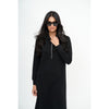 Black Serena Half Zip Dress by DF