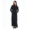 Maxi Twist Dress Shimmer Black by DF