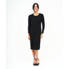 Black Loose Basic Dress by DF