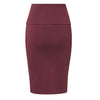 Modal Slim Pencil Skirt Merlot