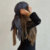 Charcoal Plaid SB Headscarf