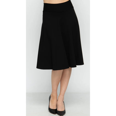 Circle Skirt Black By KMW: 27"