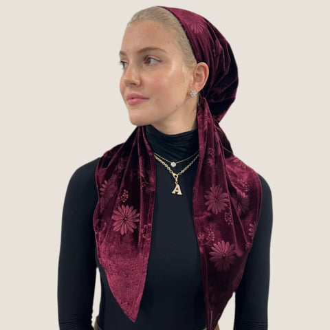 Velvet Daisy Pre-tied Scarf by Valeri