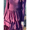 Mesh Europa Dress Bordeaux