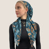 Rustic Teal Headscarf by Valeri Many Styles