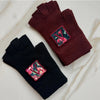 Fleur Logo Fingerless Gloves By Valeri