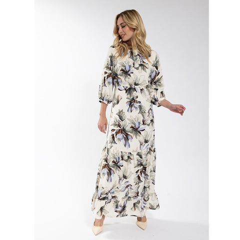 Enlarged Floral Maxi Dress