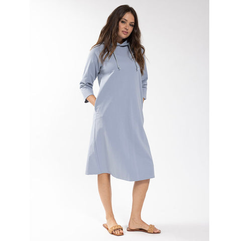 Dora Hoodie Dress Light Blue