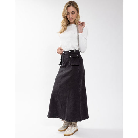 Exaggerated Pocket Skirt