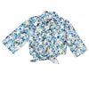 Blue Floral Tie Blouse Ava Lea