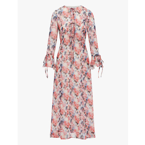 Ella Dress Handpainted Floral Adina LV