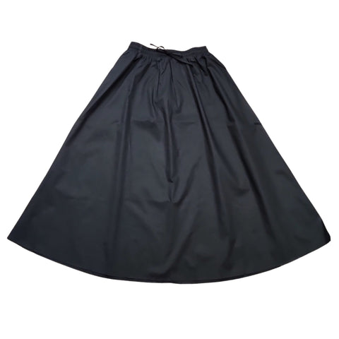 Cotton Maxi Skirt Black