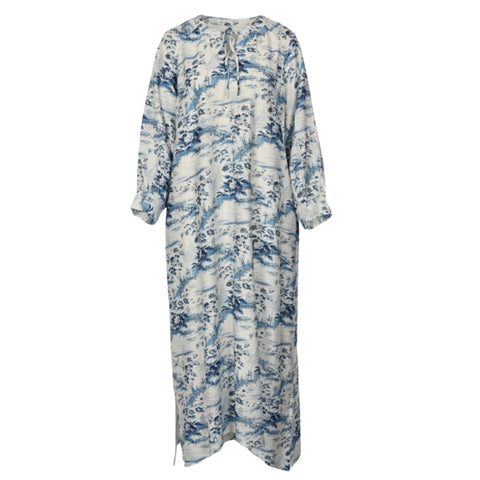 Stacey Dress Blue Toile