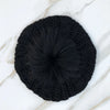 Black Cableknit Pom Beret by Valeri