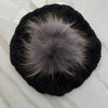 Black Cableknit Pom Beret by Valeri