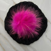 Black Cableknit Pom Beret by Valeri