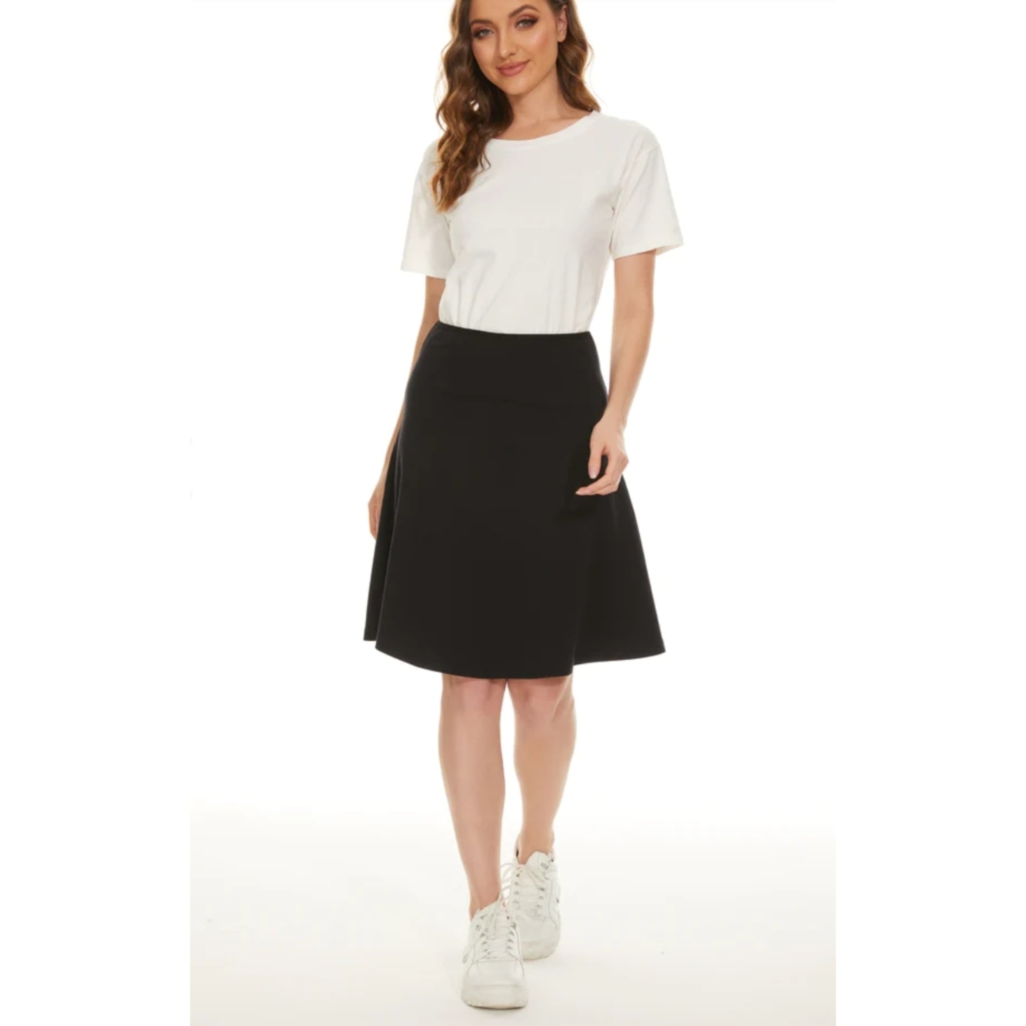 MM Cotton Fit N Flare Skirt Black – The Mimi Boutique