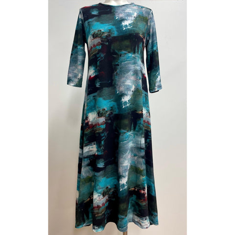 Watercolor Abstract Penny Dress