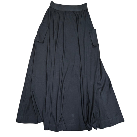 Black Side Pocket Maxi Skirt