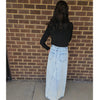 Blue Wash Denim Maxi Skirt by Ivee