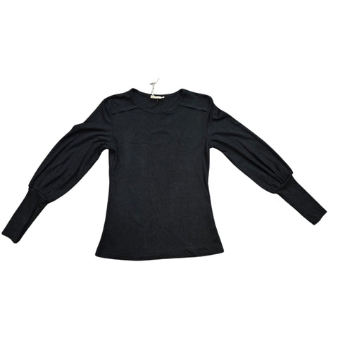 Black Puff Sleeve Top Ivee