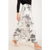 White & Black Painting Pleated Skirt  OC