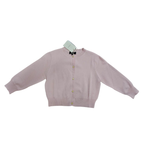 Textured Crew Cardigan Pink