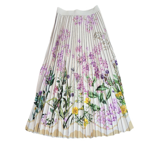 Lavendar Floral Accordian Skirt