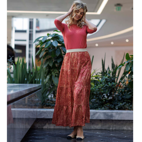 Mindy Tiered Maxi Skirt