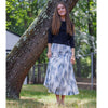 Stripe Print Blue Skirt by Lilac