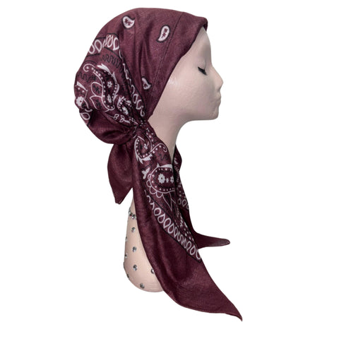 Paisley Bandana Pre-tied Headscarf Itsyounique