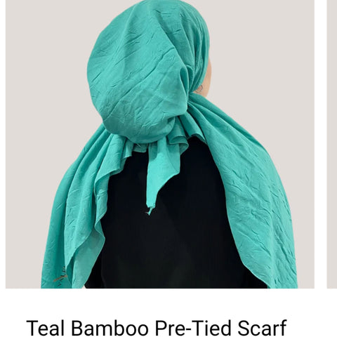 Bamboo Solid Pretied Headscarf by Valeri