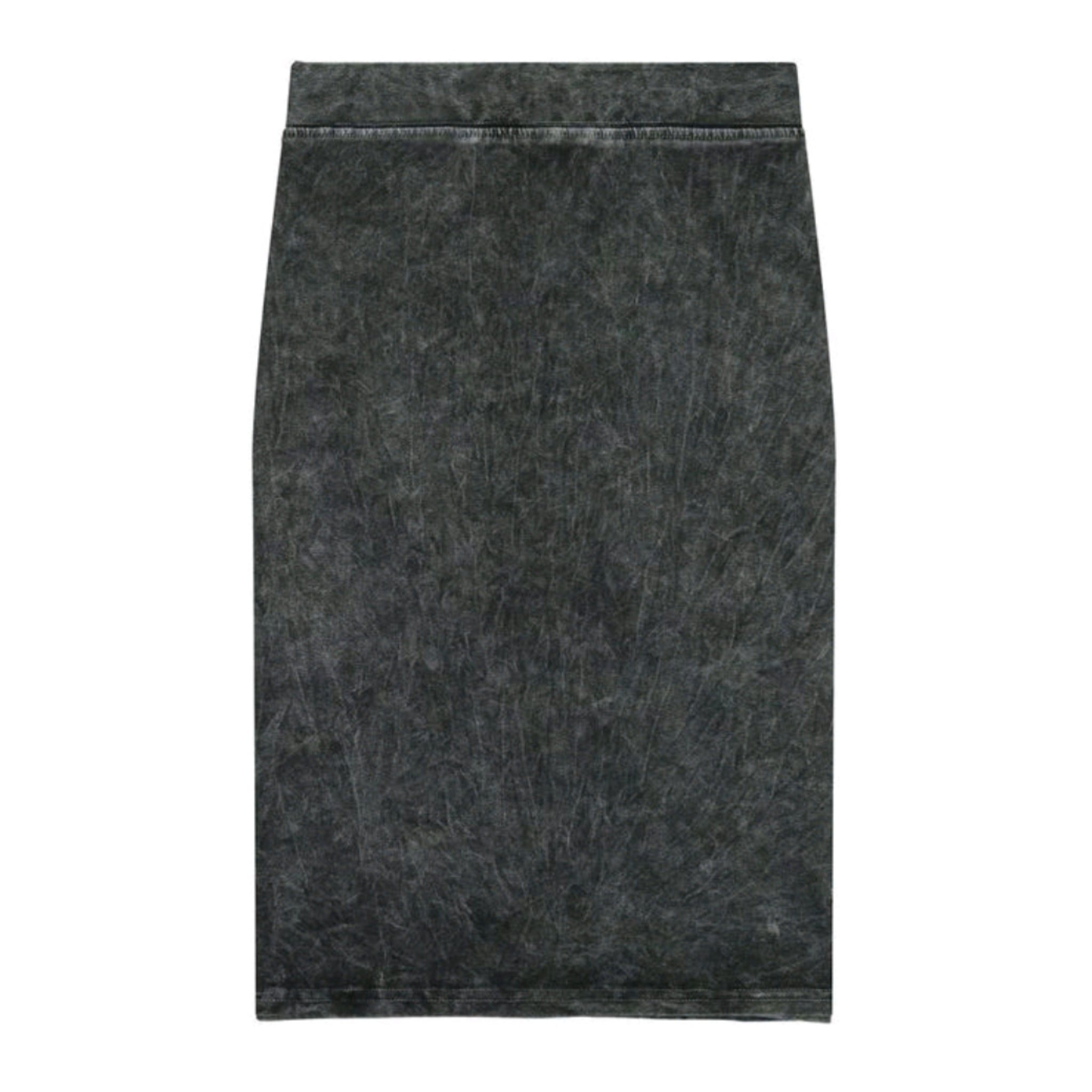Grey Denim Double Waisted Denim Skirt – Tibi Official