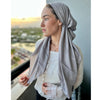 Shimmer Grey Pretied SB Headscarf